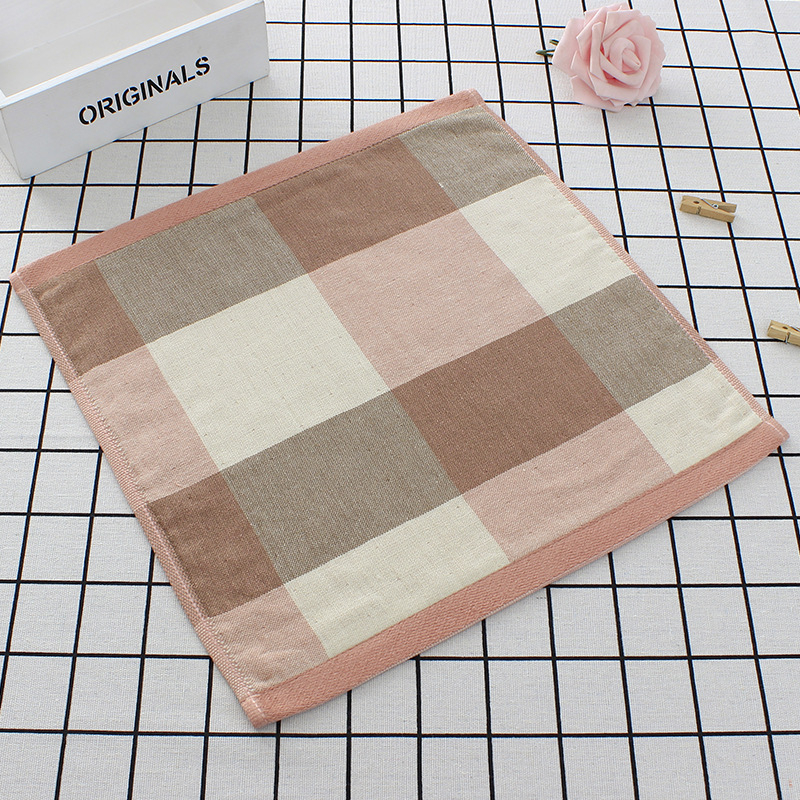 Japāņu kokvilnas gaužas kvadrātveida dvielis ar karu un svītrām, biezs un absorbējošs (dzija: 32s; Materiāls: kokvilna; Audums: Jacquard; Svars: 50 g; Sērija: Japāņu Vienkāršā)