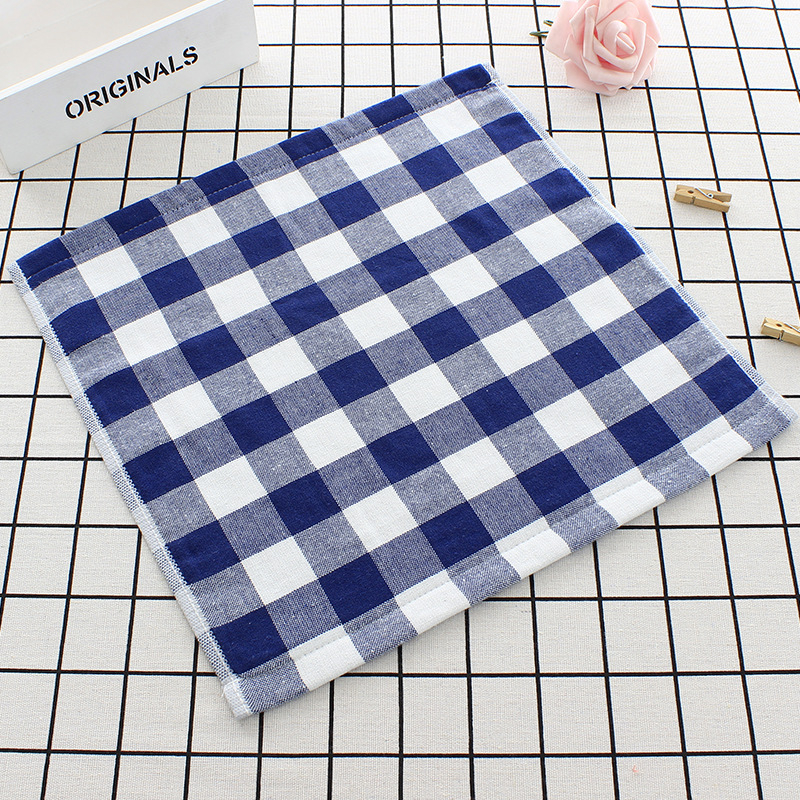 Japāņu kokvilnas gaužas kvadrātveida dvielis ar karu un svītrām, biezs un absorbējošs (dzija: 32s; Materiāls: kokvilna; Audums: Jacquard; Svars: 50 g; Sērija: Japāņu Vienkāršā)