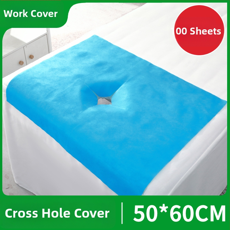 Jednorazová utierka z netkanej textílie na tvár a masážne stoly – hrubšia, jednofarebná, pre kozmetické salóny a masážne centrá