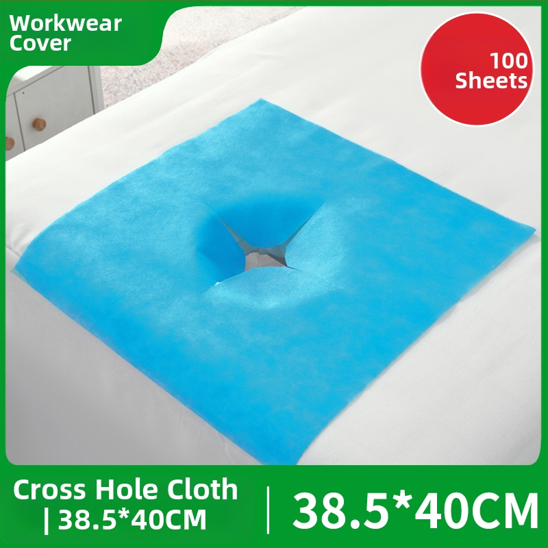 Vienkartinis neaustų audinių veido ir masažinių lovų rankšluostis – stori, vienspalvis, priežiūros reikmėms grožio salonuose ir masažo kabinetuose