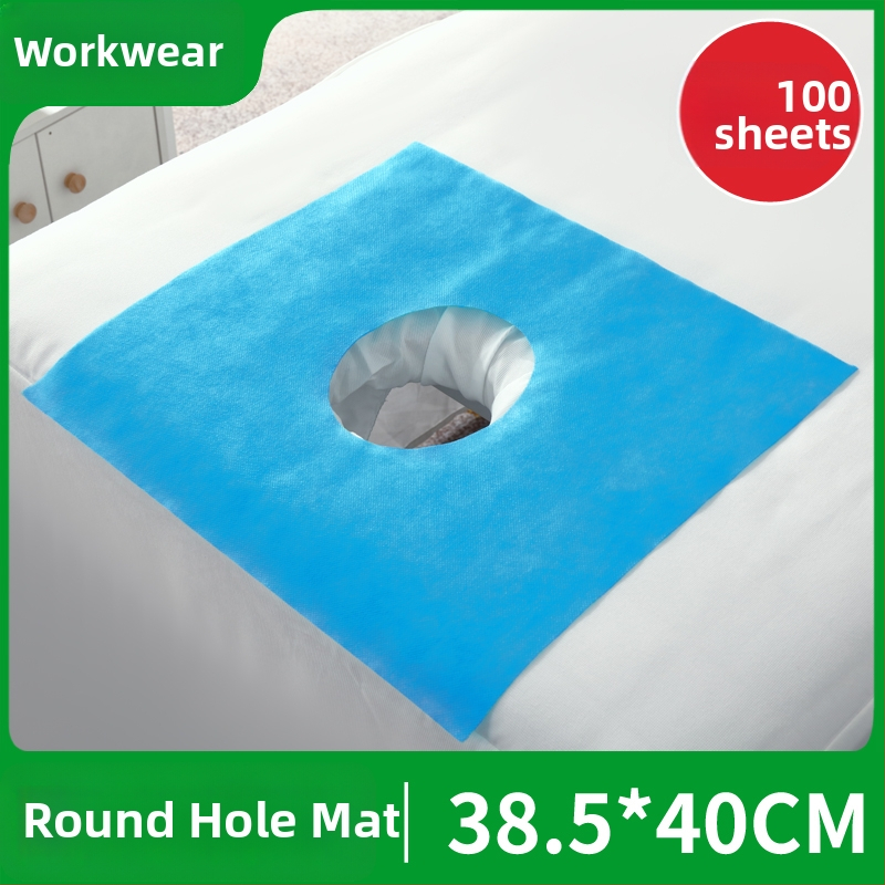 Vienkartinis neaustų audinių veido ir masažinių lovų rankšluostis – stori, vienspalvis, priežiūros reikmėms grožio salonuose ir masažo kabinetuose