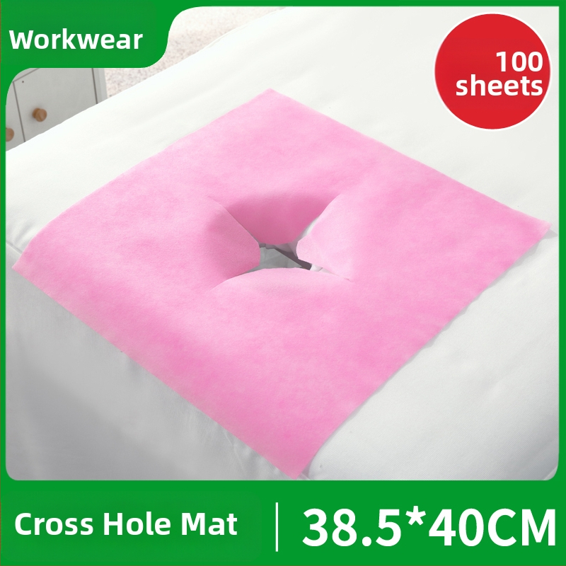 Vienkartinis neaustų audinių veido ir masažinių lovų rankšluostis – stori, vienspalvis, priežiūros reikmėms grožio salonuose ir masažo kabinetuose