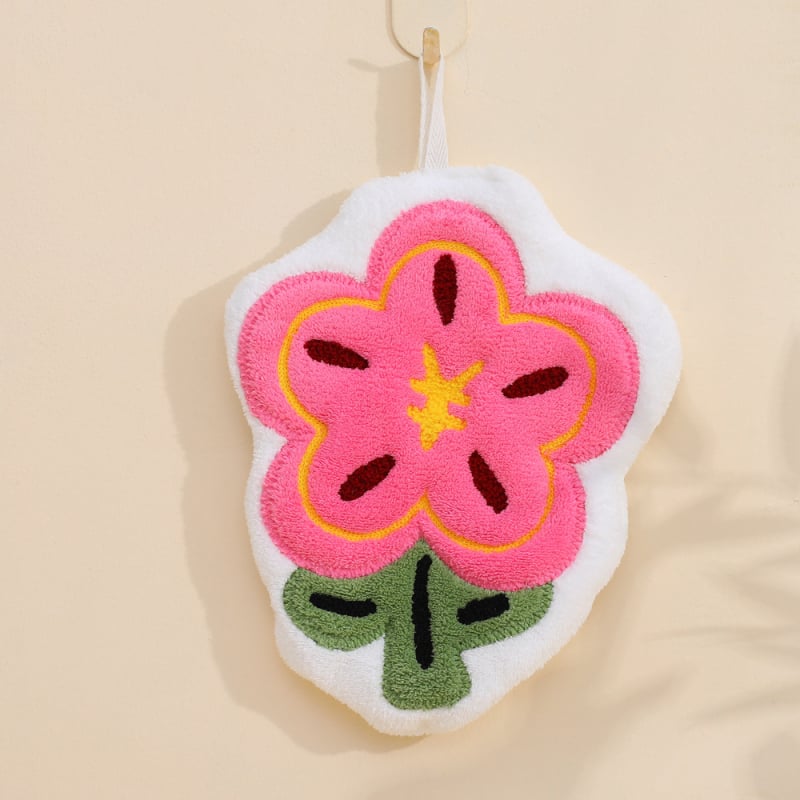 Virtuves rokas dvielis no korālā flisa, karājamies, absorbējošs, izšūts 150D (Galvenie komponenti 85, Pieskaitāmie 15)