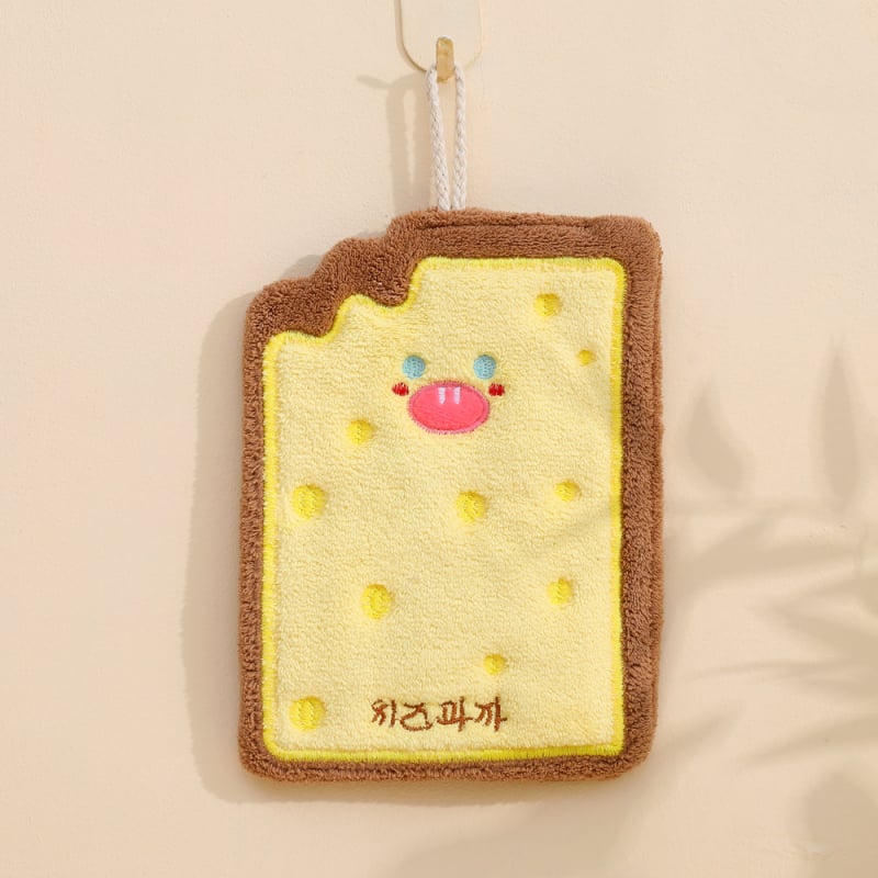 Virtuves rokas dvielis no korālā flisa, karājamies, absorbējošs, izšūts 150D (Galvenie komponenti 85, Pieskaitāmie 15)