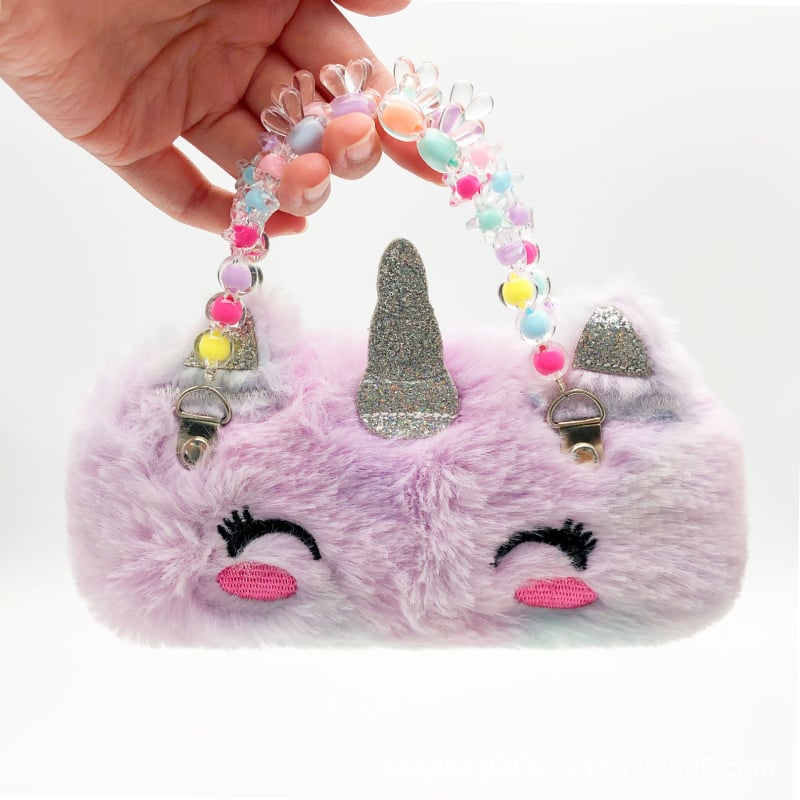 Vaikų papuošalų rankinė su perlų siuvinėjimu ir gėlių dizainu – audinys, siuvinėjimas, gyvūnų motyvas, logotipo spauda, Weika