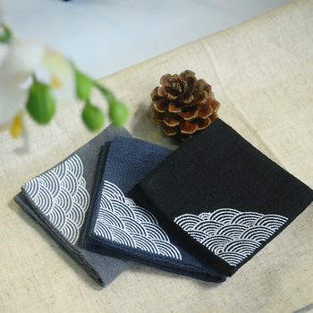 Arbatinė servetėlė, siuvinėta medvilnė, dviejų sluoksnių sugeriamas, 25 g, siuvinėjimas, džakardas, paprastas audinys, kilpos kraštas