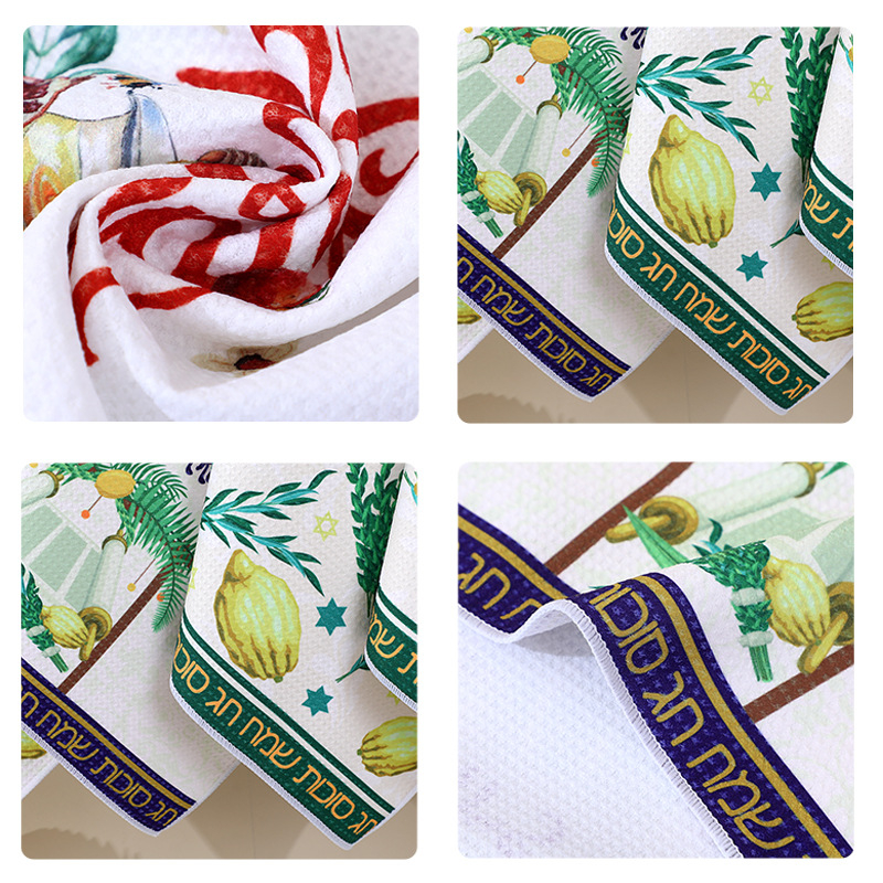 Virtuvinis rankšluostis su ananasų raštu, mikropluoštas, 96 g, greitas džiūvimas, skaitmeninis spausdinimas