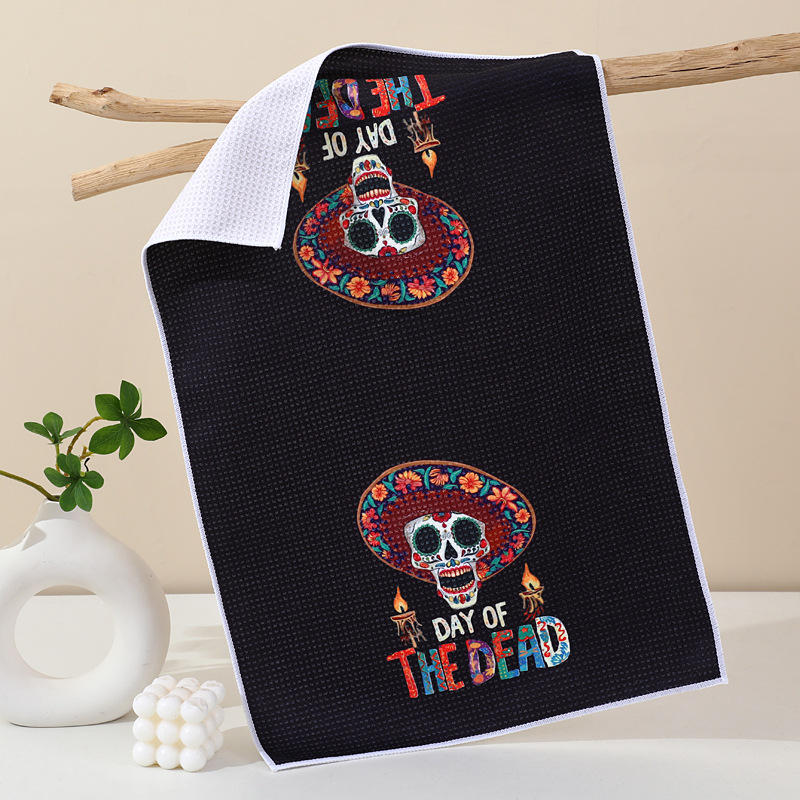 Virtuvinis rankšluostis su ananasų raštu, mikropluoštas, 96 g, greitas džiūvimas, skaitmeninis spausdinimas