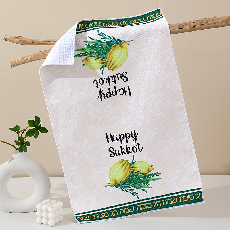 Virtuvinis rankšluostis su ananasų raštu, mikropluoštas, 96 g, greitas džiūvimas, skaitmeninis spausdinimas