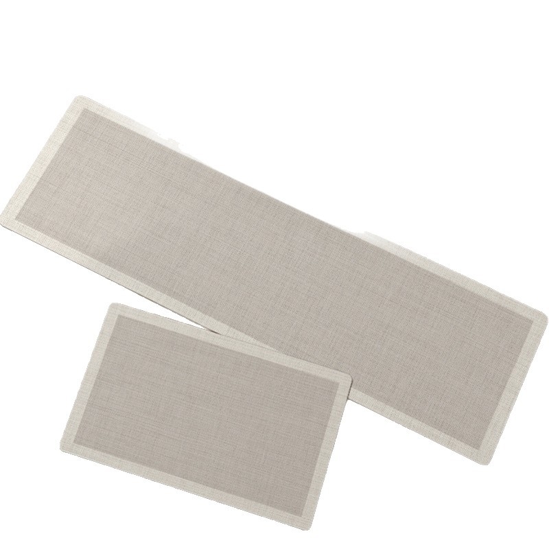 Covoraș de bucătărie dreptunghiular din diatomită, absoarbe apa și ulei, anti-derapare, model geometric, set din două piese