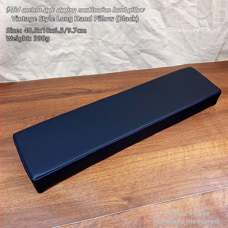 Ādas manikīra rokas spilvens, uzlabots, slīpuma dizains, pretslīdēšanas paliktnis, rokas atbalsts