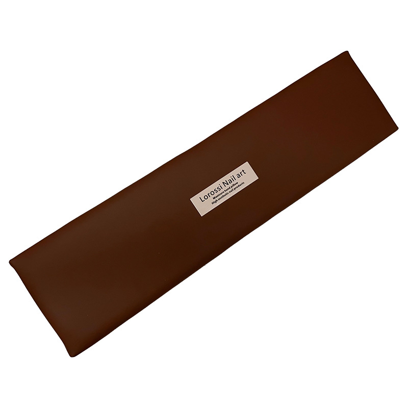 Ādas manikīra rokas spilvens, uzlabots, slīpuma dizains, pretslīdēšanas paliktnis, rokas atbalsts