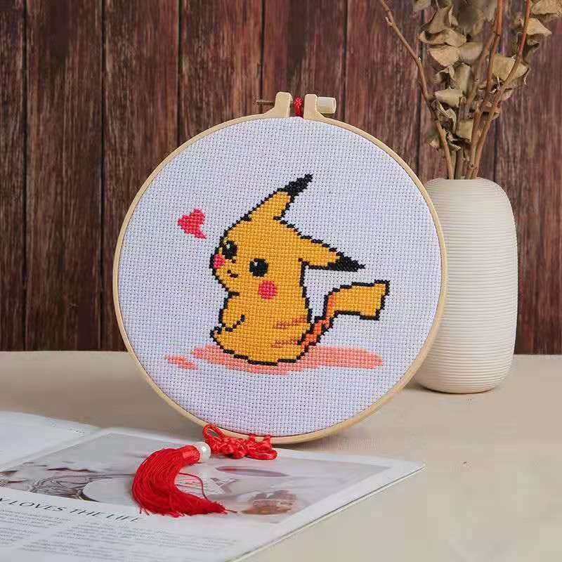 Vienradža krusta dūrienu komplekts – karikatūra/Anime dizains, 11CT, iesācējiem, DIY materiāli