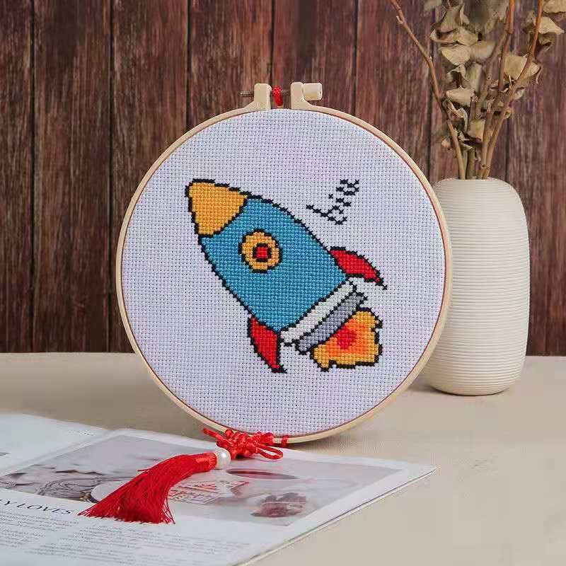 Vienradža krusta dūrienu komplekts – karikatūra/Anime dizains, 11CT, iesācējiem, DIY materiāli