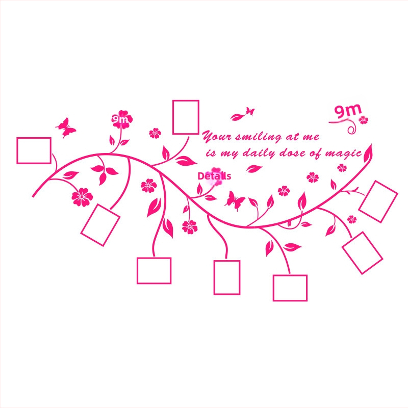 Akrilni zidni naljepnica – 3D uzorak biljaka i cvijeća, vodootporan, moderan minimalistički dizajn za dnevni boravak, spavaću sobu, studij, restoran i ulaz