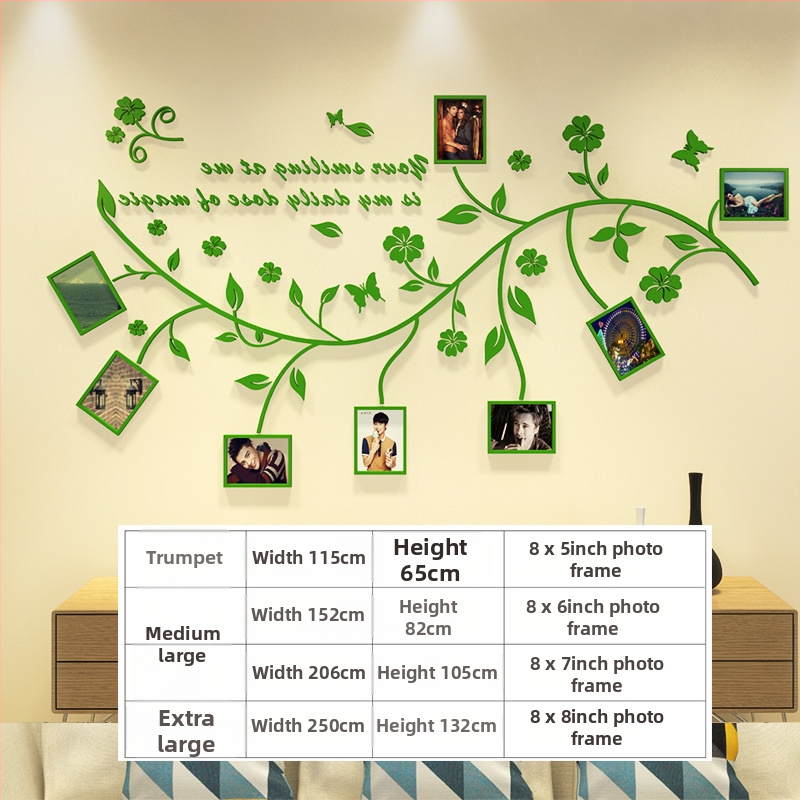 Akrilni zidni naljepnica – 3D uzorak biljaka i cvijeća, vodootporan, moderan minimalistički dizajn za dnevni boravak, spavaću sobu, studij, restoran i ulaz