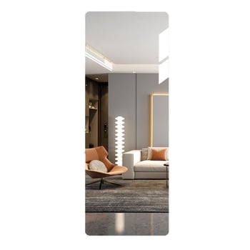 Акрилно стенно огледало за обличане, самозалепващо, прост и модерен стил, модел 002 (Материал: Акрил; Монтаж: Стена; Стил: Прост и модерен)