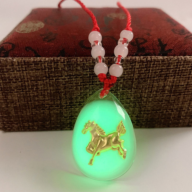 Sjajna ogrlica sa zodijalnim kristalnim privjeskom, 12 znakova, ručna izrada, lanac od užeta, unisex