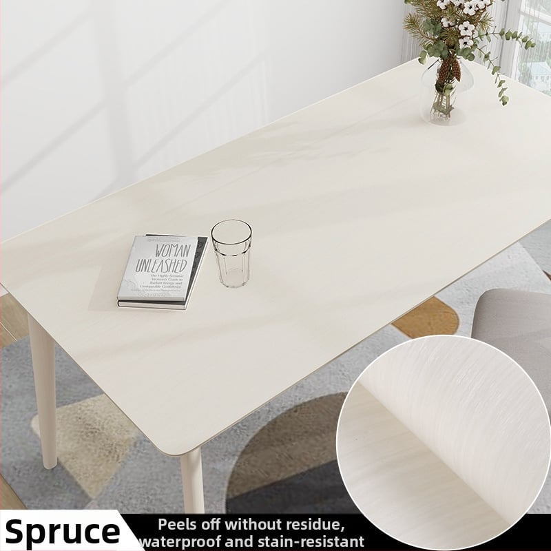 Pašlīmējoša koka graudu faktūras mēbeļu atjaunošanai, PVC, ūdensizturīga un mitrumizturīga, dekoratīvais pārklājums skapjiem un veciem mēbelēm