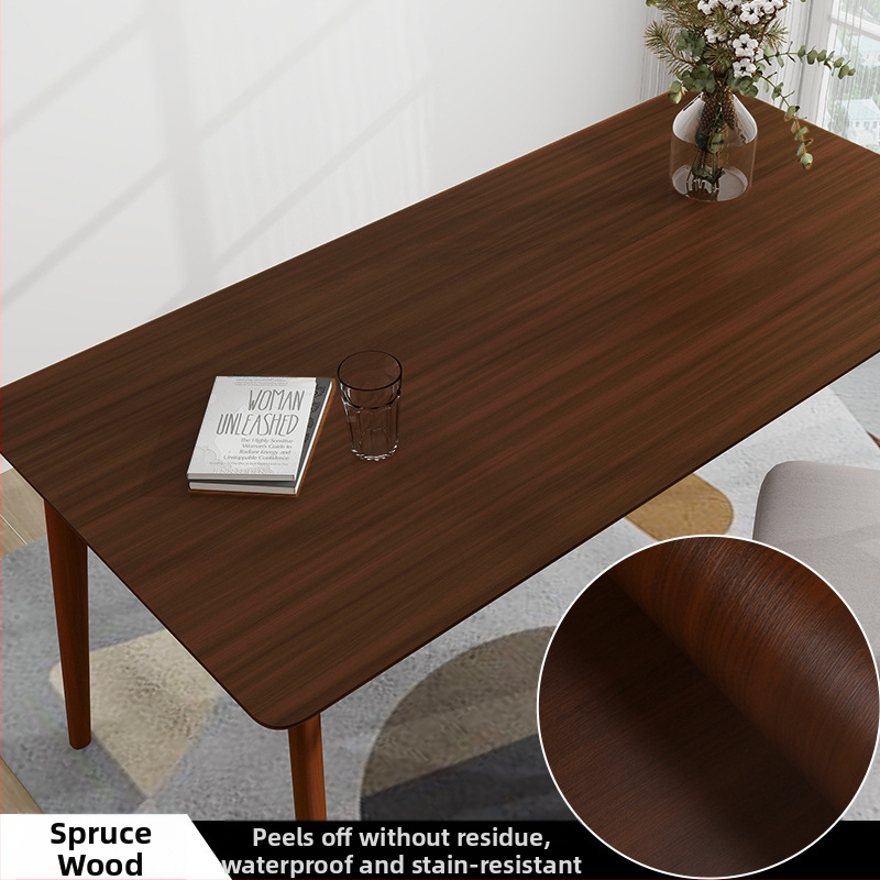 Pašlīmējoša koka graudu faktūras mēbeļu atjaunošanai, PVC, ūdensizturīga un mitrumizturīga, dekoratīvais pārklājums skapjiem un veciem mēbelēm