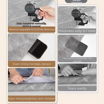 Ablakpárkány mramor mintázatú, vízálló, öntapadós, vastagított dekorációhoz