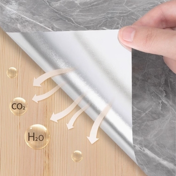 Ablakpárkány mramor mintázatú, vízálló, öntapadós, vastagított dekorációhoz