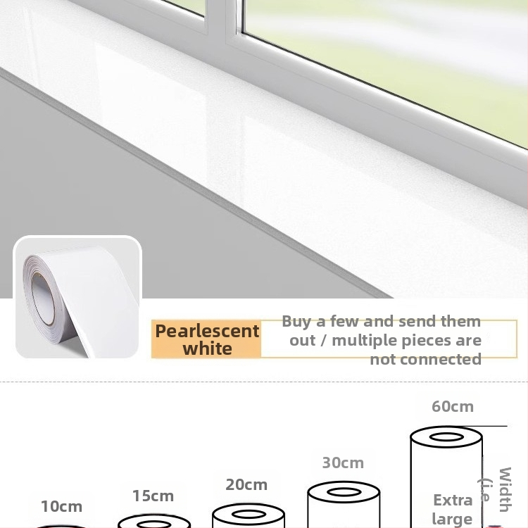 Ablakpárkány mramor mintázatú, vízálló, öntapadós, vastagított dekorációhoz