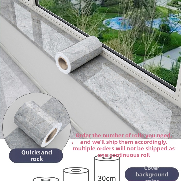 Ablakpárkány mramor mintázatú, vízálló, öntapadós, vastagított dekorációhoz