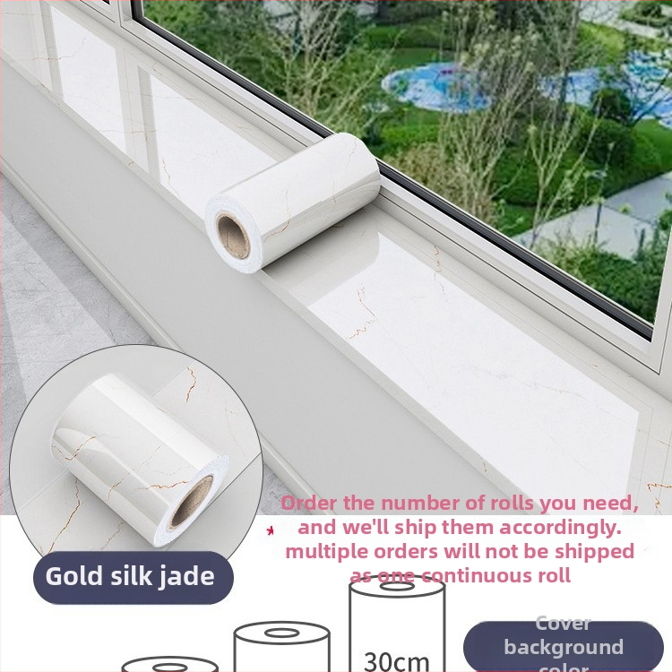 Ablakpárkány mramor mintázatú, vízálló, öntapadós, vastagított dekorációhoz