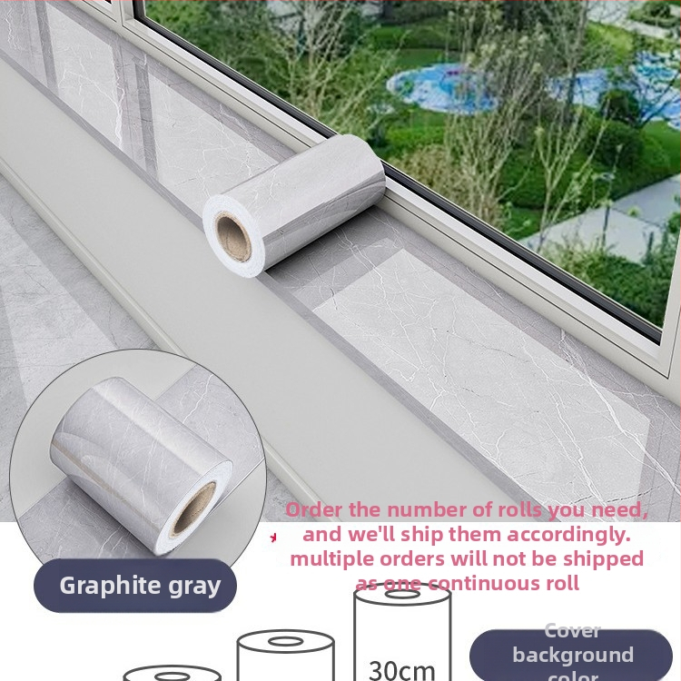 Ablakpárkány mramor mintázatú, vízálló, öntapadós, vastagított dekorációhoz