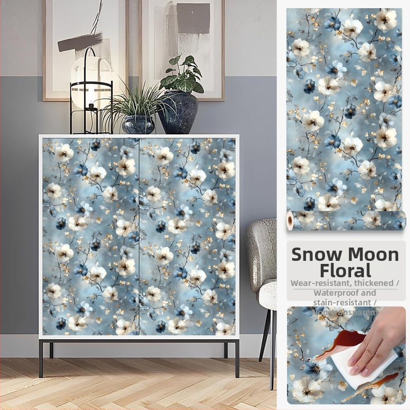 Pašlīmējošs sienas pārklājums ar ziedu rakstu, PVC materiāls, Premium Xinfeng star