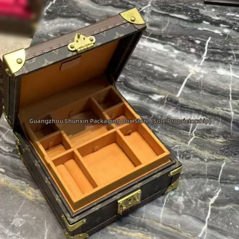 Presbiopijas pulksteņa kastīte; daudzfunkcionāla juvelierizstrādājumu kastīte; augstās kvalitātes cieta kārbiņa; L ģimenes kārbiņa — Materiāls: kortikālais; Modelis: Kaste; Iepakojums: Iepakojuma kārba; Lietošana: juvelierizstrādājumu iepakošana