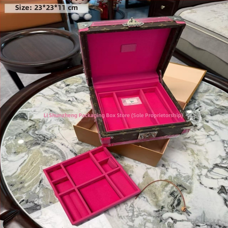 Presbiopijas pulksteņa kastīte; daudzfunkcionāla juvelierizstrādājumu kastīte; augstās kvalitātes cieta kārbiņa; L ģimenes kārbiņa — Materiāls: kortikālais; Modelis: Kaste; Iepakojums: Iepakojuma kārba; Lietošana: juvelierizstrādājumu iepakošana