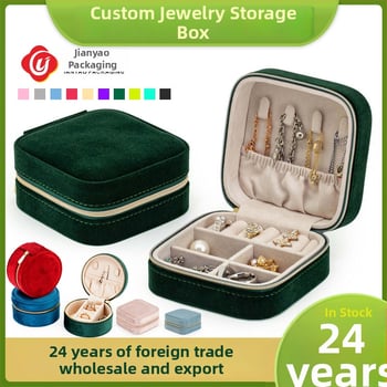 Cutie de bijuterii velur - Model B-02407 | Material: Velur, Tip ambalare: cutie, Ambalare pentru bijuterii, Brand: Bright