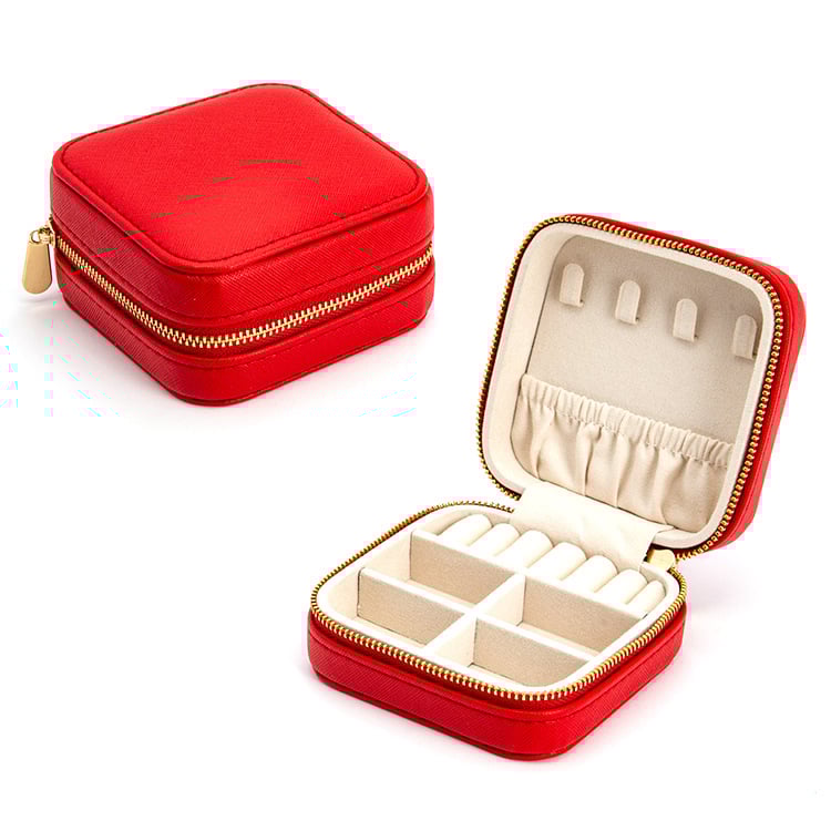 Cutie de bijuterii velur - Model B-02407 | Material: Velur, Tip ambalare: cutie, Ambalare pentru bijuterii, Brand: Bright