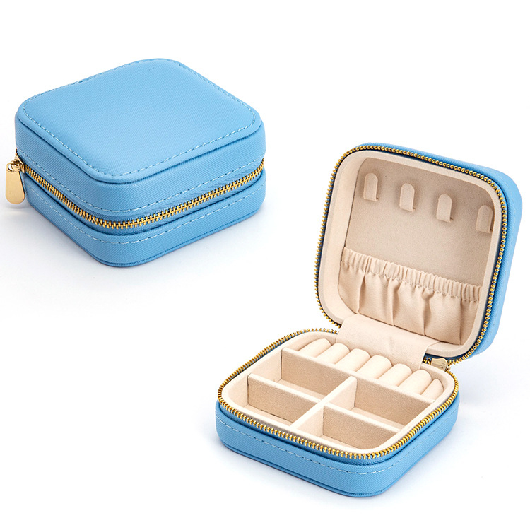 Cutie de bijuterii velur - Model B-02407 | Material: Velur, Tip ambalare: cutie, Ambalare pentru bijuterii, Brand: Bright