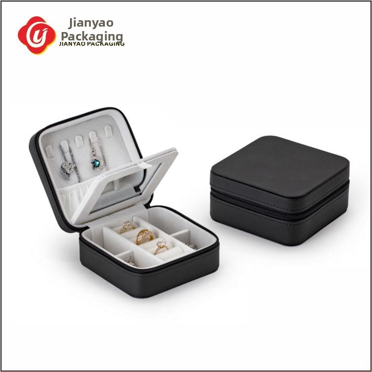 Cutie de bijuterii velur - Model B-02407 | Material: Velur, Tip ambalare: cutie, Ambalare pentru bijuterii, Brand: Bright