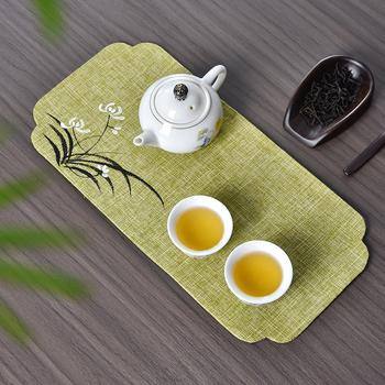 Čajna podloška od platna, ručno oslikana, moderni stil, pakiranje u OPP vrećici