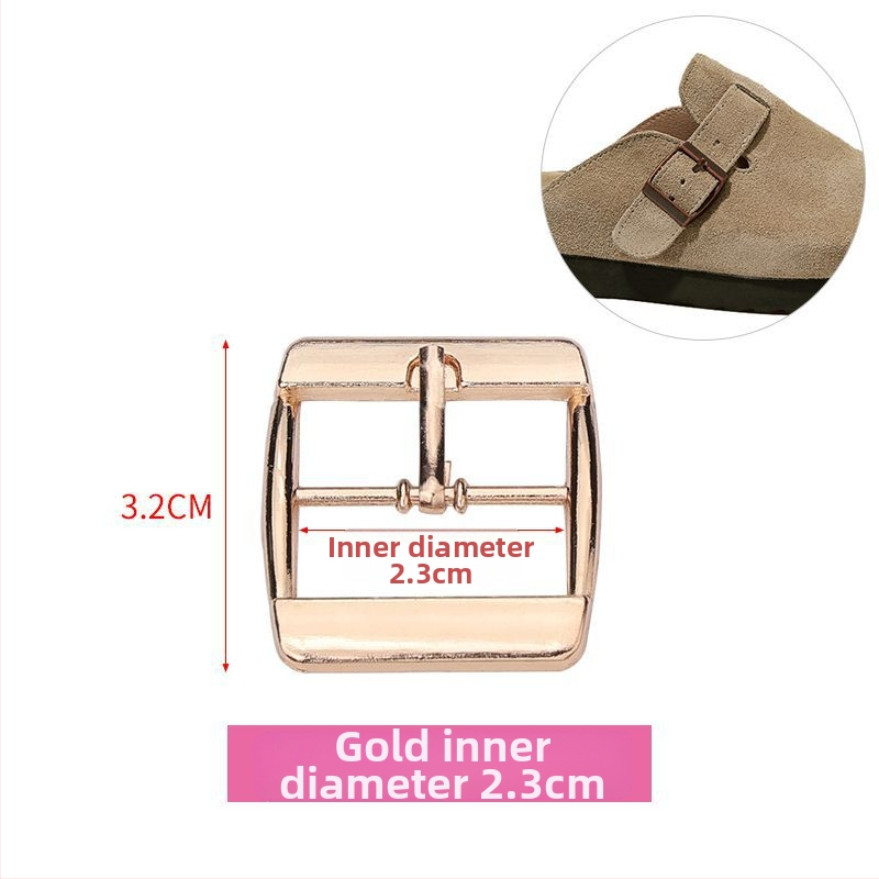 Metāla kurpju sprādze, kvadrātveida sprādze, universāla, trīs pozīciju sprādze