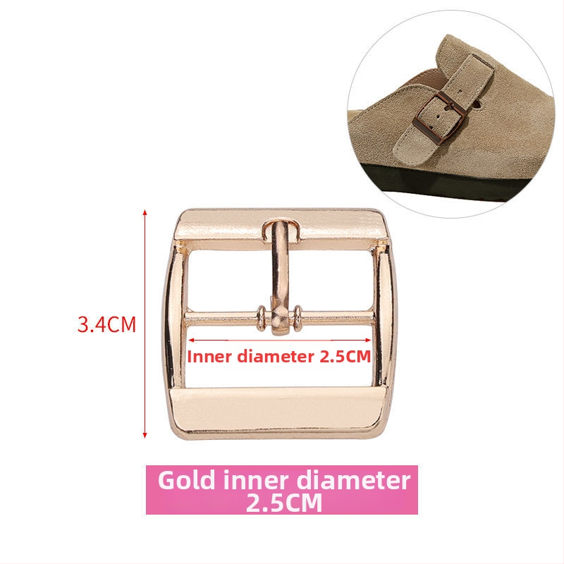 Metāla kurpju sprādze, kvadrātveida sprādze, universāla, trīs pozīciju sprādze