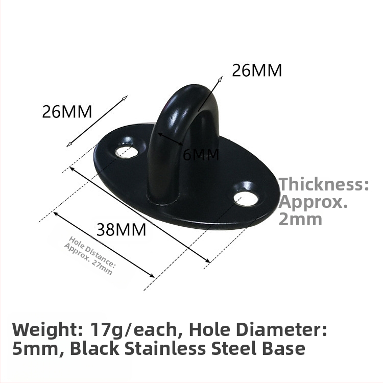 Nerūdijančio plieno kabli kablys lubų ventiliatoriui su šviestuvu – U formos kabliukas, modelis Stainless steel hook, prekės ženklas Jusen Hardware, blizgus paviršius, modernus minimalistinis stilius