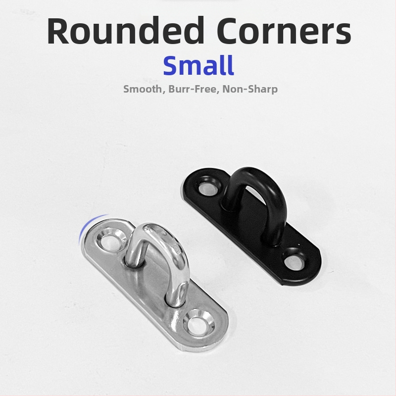 Nerūdijančio plieno kabli kablys lubų ventiliatoriui su šviestuvu – U formos kabliukas, modelis Stainless steel hook, prekės ženklas Jusen Hardware, blizgus paviršius, modernus minimalistinis stilius