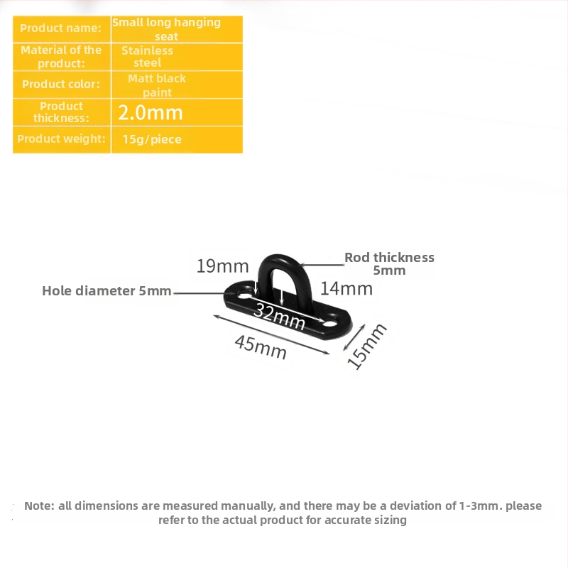 Nerūdijančio plieno kabli kablys lubų ventiliatoriui su šviestuvu – U formos kabliukas, modelis Stainless steel hook, prekės ženklas Jusen Hardware, blizgus paviršius, modernus minimalistinis stilius