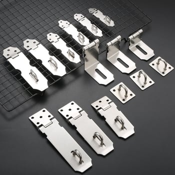 Nerūdijančio plieno užrakinimo plokštė, modelis 06 Lock Card, skirta stalčiams, spintelėms, medinėms dėžėms, langams ir durims, paviršiaus apdaila wire-drawing, šiuolaikinis paprastumas