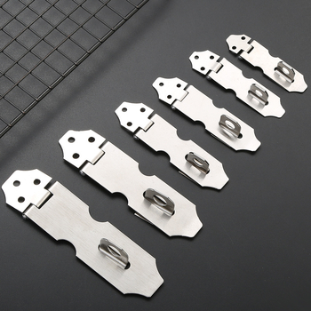 Nerūdijančio plieno užrakinimo plokštė, modelis 06 Lock Card, skirta stalčiams, spintelėms, medinėms dėžėms, langams ir durims, paviršiaus apdaila wire-drawing, šiuolaikinis paprastumas