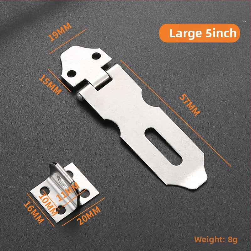Nerūdijančio plieno užrakinimo plokštė, modelis 06 Lock Card, skirta stalčiams, spintelėms, medinėms dėžėms, langams ir durims, paviršiaus apdaila wire-drawing, šiuolaikinis paprastumas