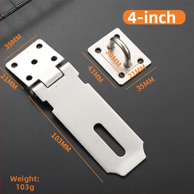 Nerūdijančio plieno užrakinimo plokštė, modelis 06 Lock Card, skirta stalčiams, spintelėms, medinėms dėžėms, langams ir durims, paviršiaus apdaila wire-drawing, šiuolaikinis paprastumas