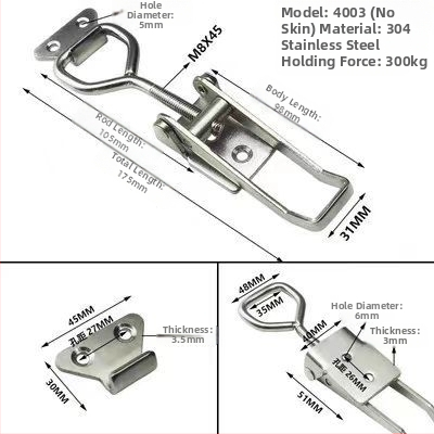 Greitas spaustukas modelis 4001, anglies plienas, Gu hongjian, komerciniam naudojimui