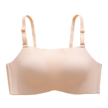 Χωρίς ραφές γυναικείο σουτιέν για μικρό στήθος, κάλυψη 3/4, αποσπώμενες διπλές στράπες, πίσω κλείσιμο με τρεις σειρές αγκράφες, νάιλον ύφασμα