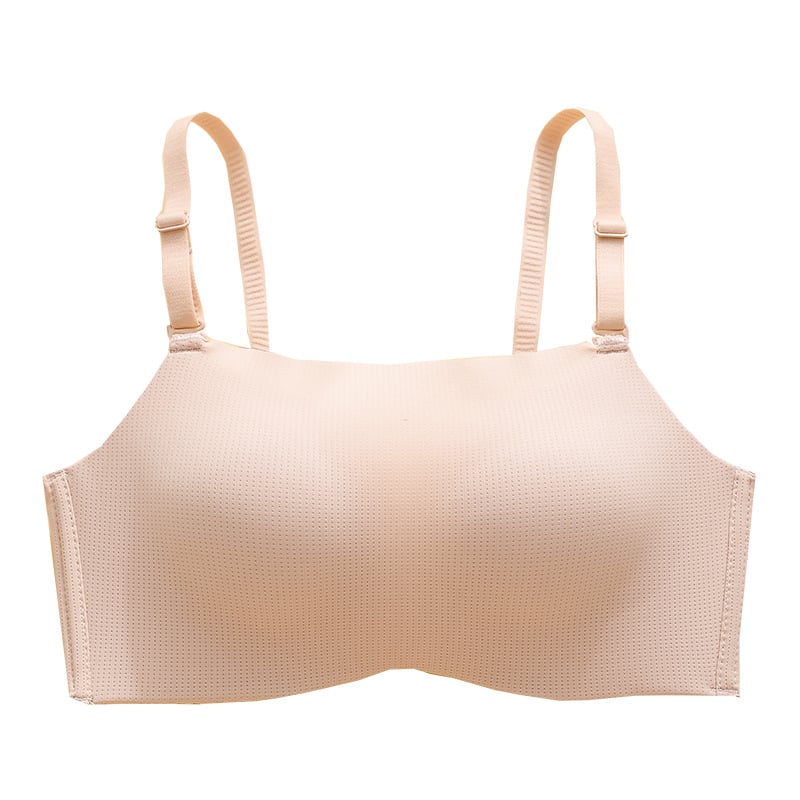 Χωρίς ραφές γυναικείο σουτιέν για μικρό στήθος, κάλυψη 3/4, αποσπώμενες διπλές στράπες, πίσω κλείσιμο με τρεις σειρές αγκράφες, νάιλον ύφασμα